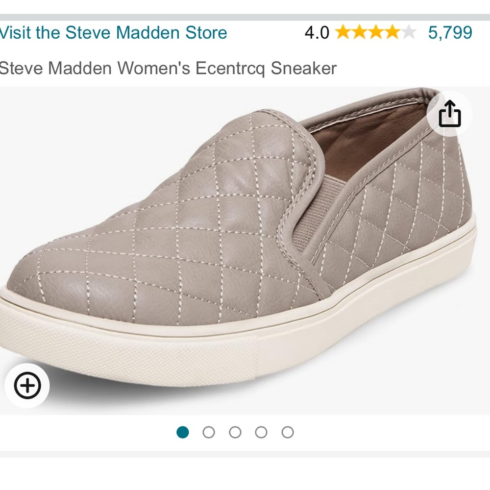 Steve Madden slip on sneakers taupe